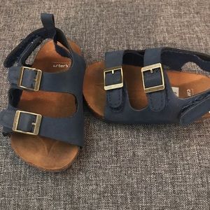 Carter’s baby 6-9 month faux navy Birkenstock’s